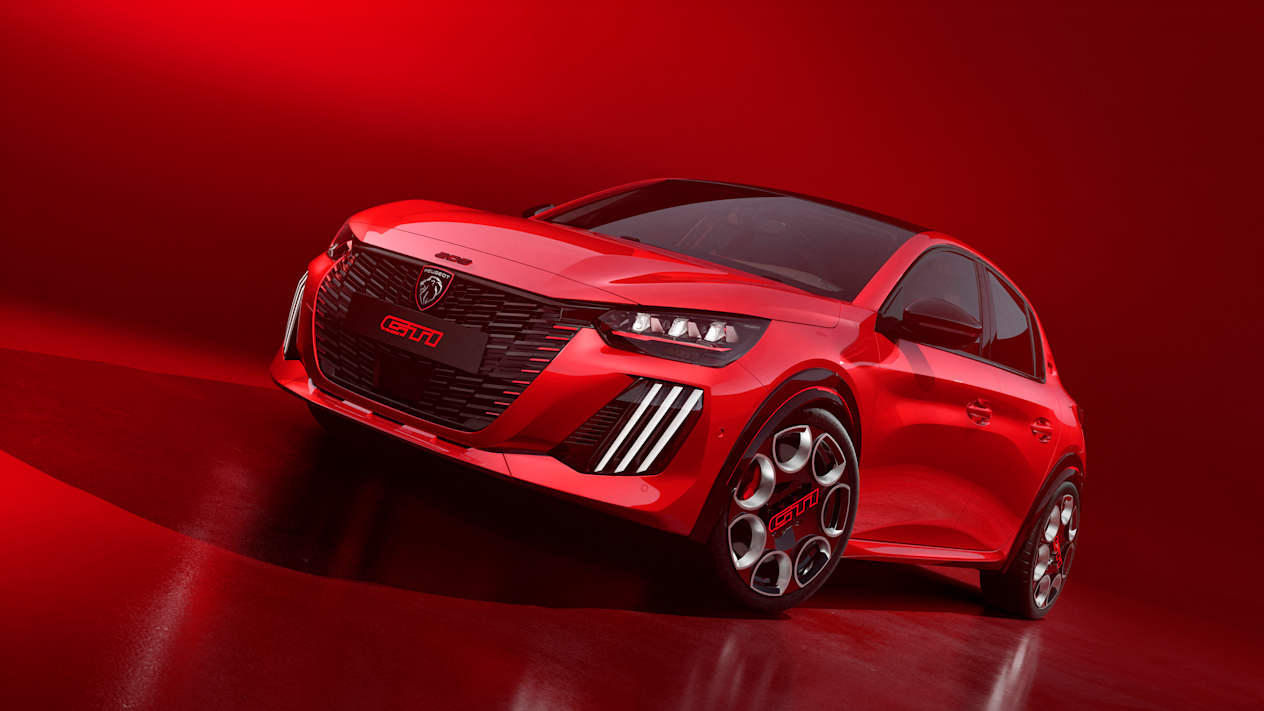 Peugeot 208 GTi 2025 : trois quarts avant gauche statique