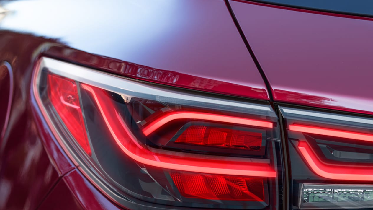 Close up of taillamps on Blazer
