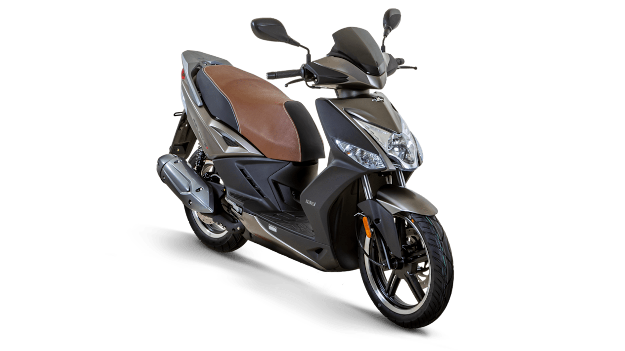 Kymco Agility 125 16+ 2024 Gold : trois quarts avant
