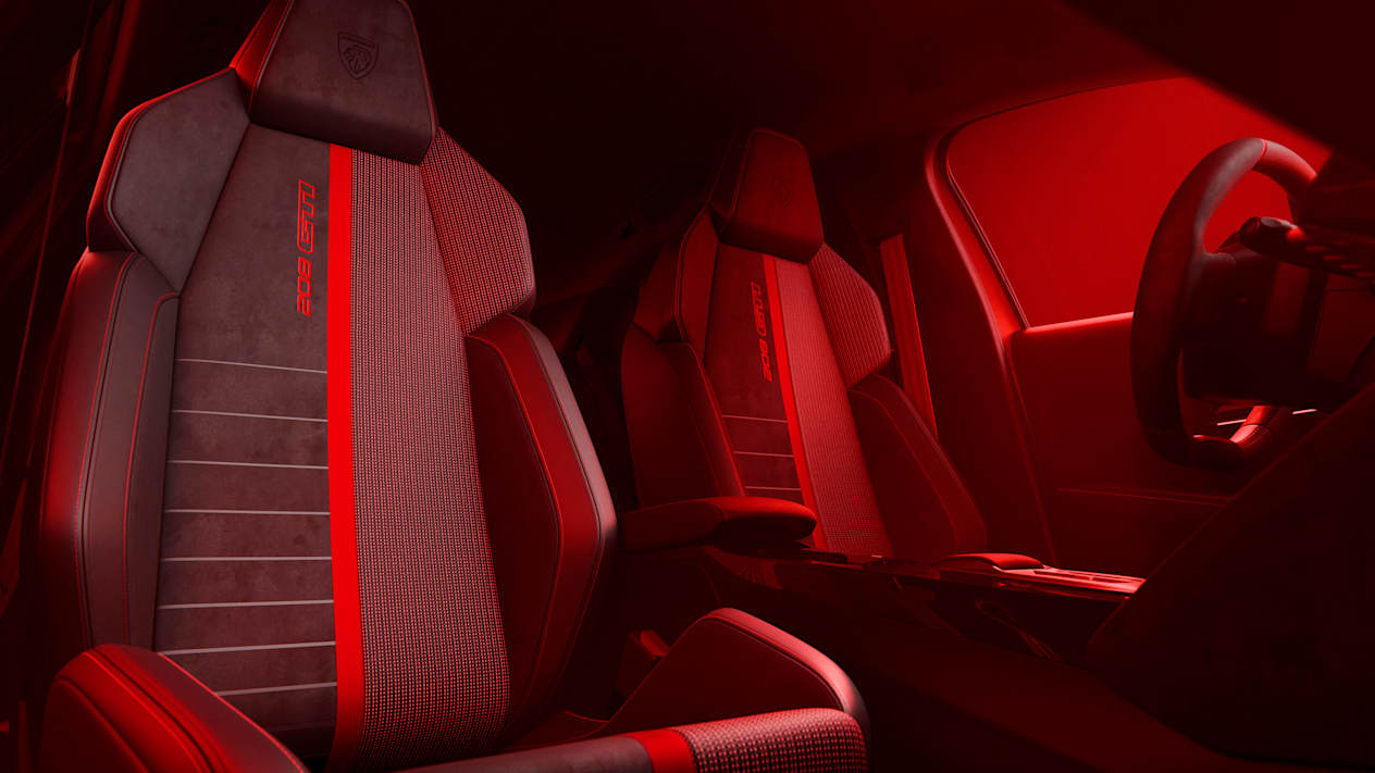Peugeot 208 GTi 2025 : sièges avant