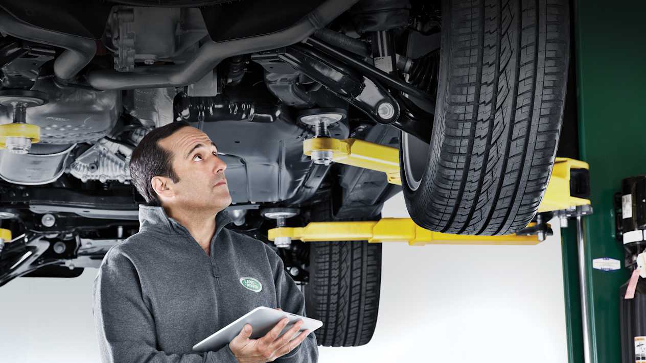 technician under Land Rover