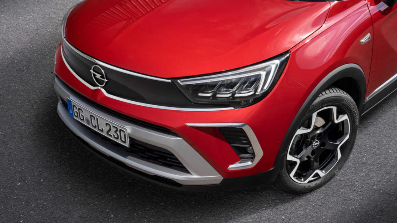 Face avant gros plan Opel Crossland 2020