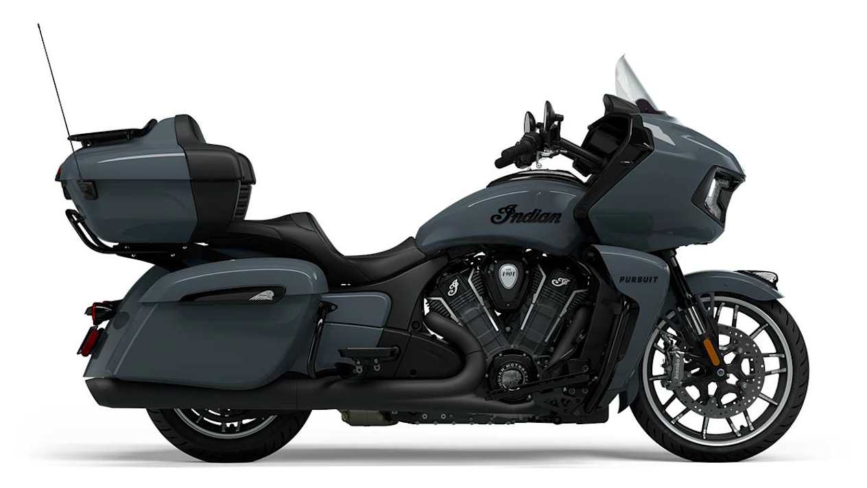 Indian Pursuit dark horse stealth gray