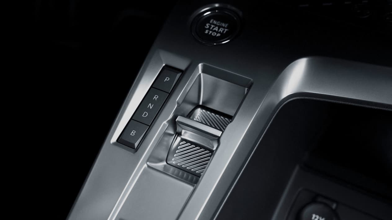 Peugeot 308 2021 : détail sélecteur de conduite
