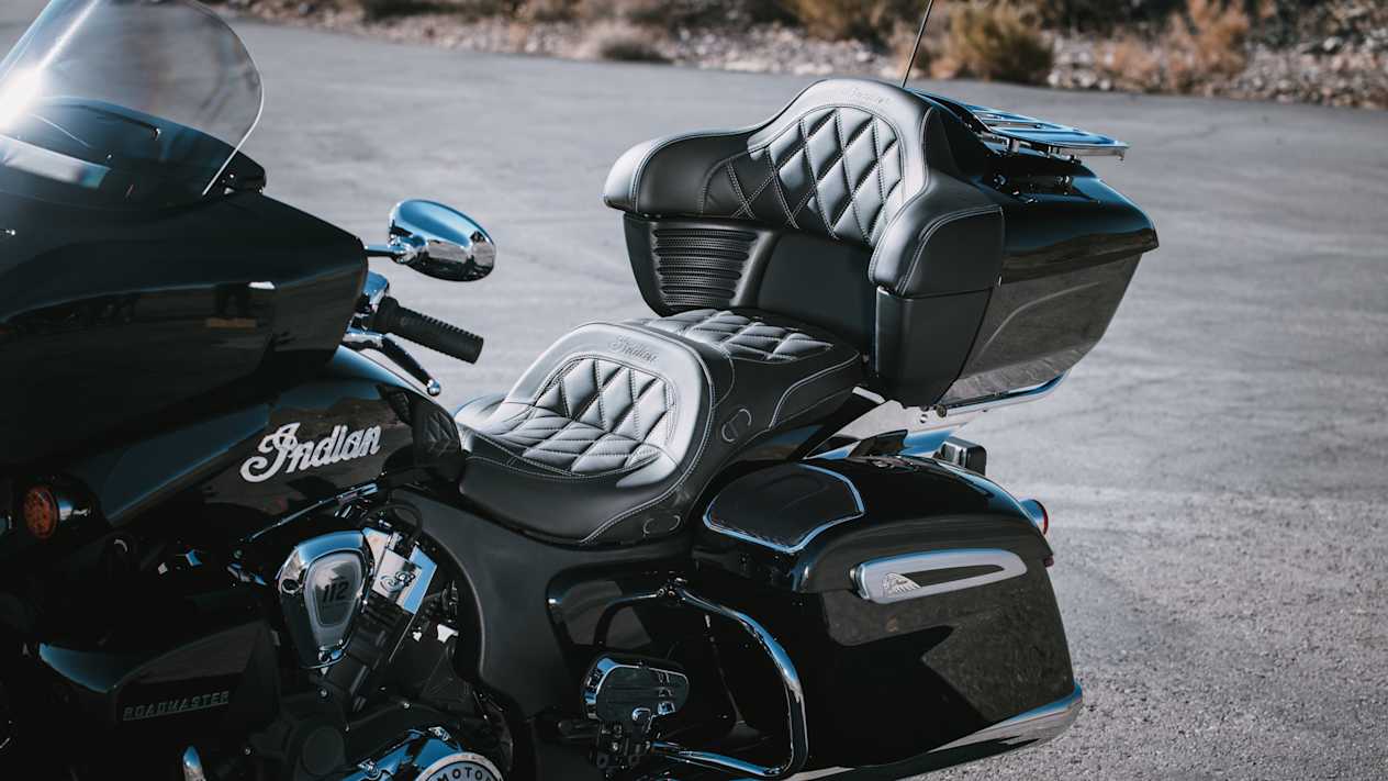 Indian Roadmaster Powerplus Limited 2025 : détail selle