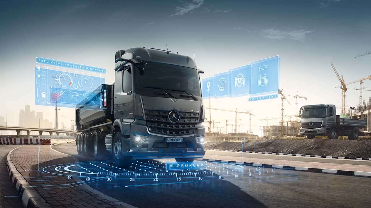Mercedes-Benz Arocs aides à la conduite