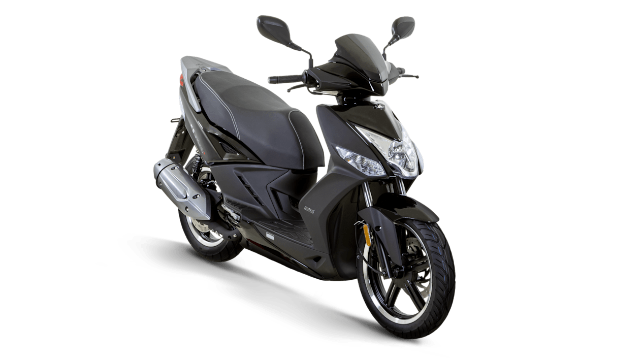 Kymco Agility 125 16+ 2024 Noir : trois quarts avant