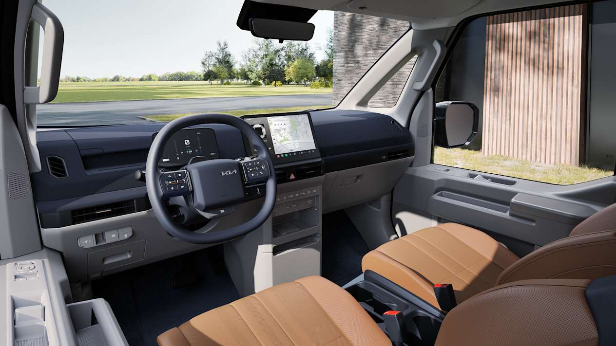 Kia PV5 Passenger 2025 : intérieur et poste de conduite