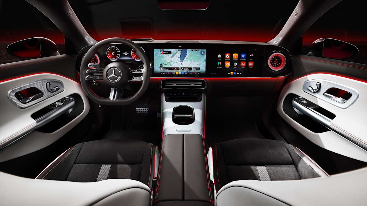 Mercedes CLA 2025 : intérieur et éclairage d'ambiance