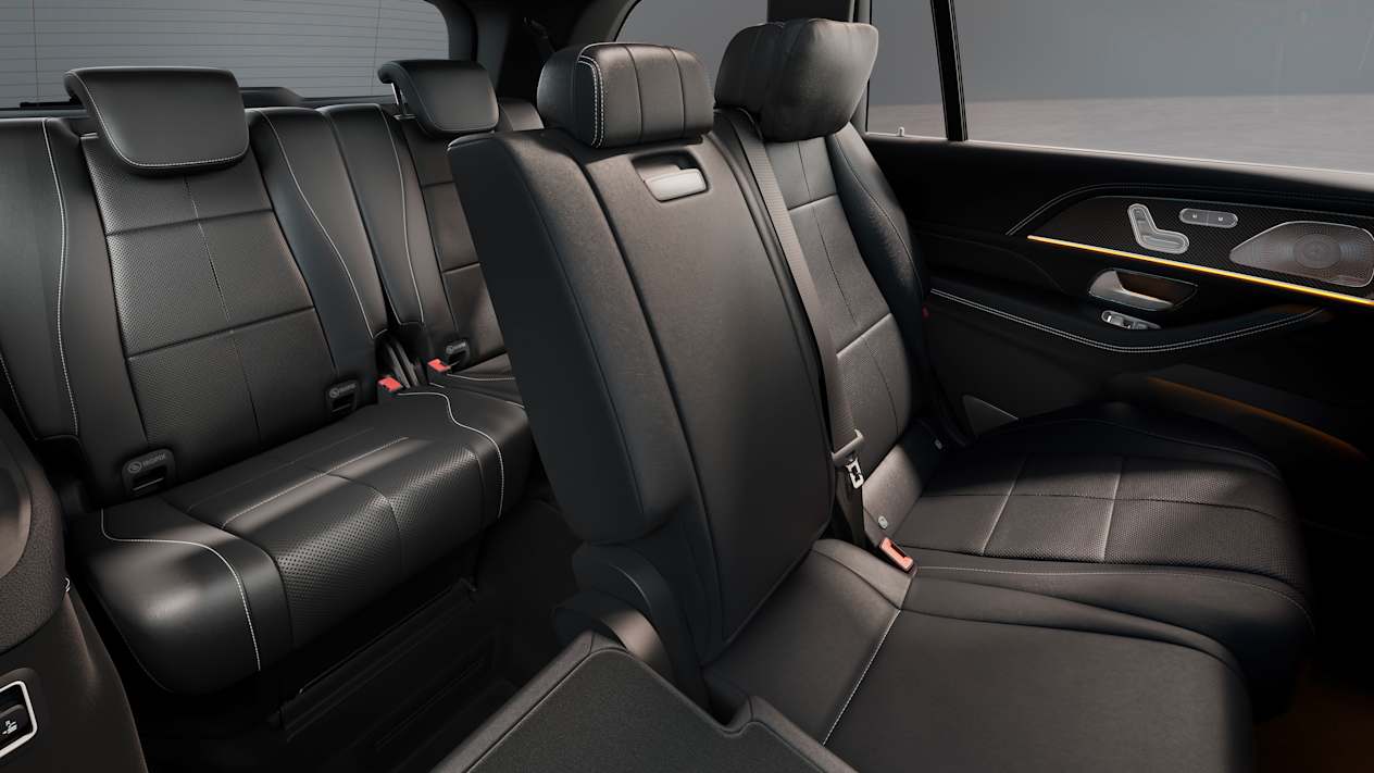 Gamme Mercedes GLS 2023 intérieur arrière