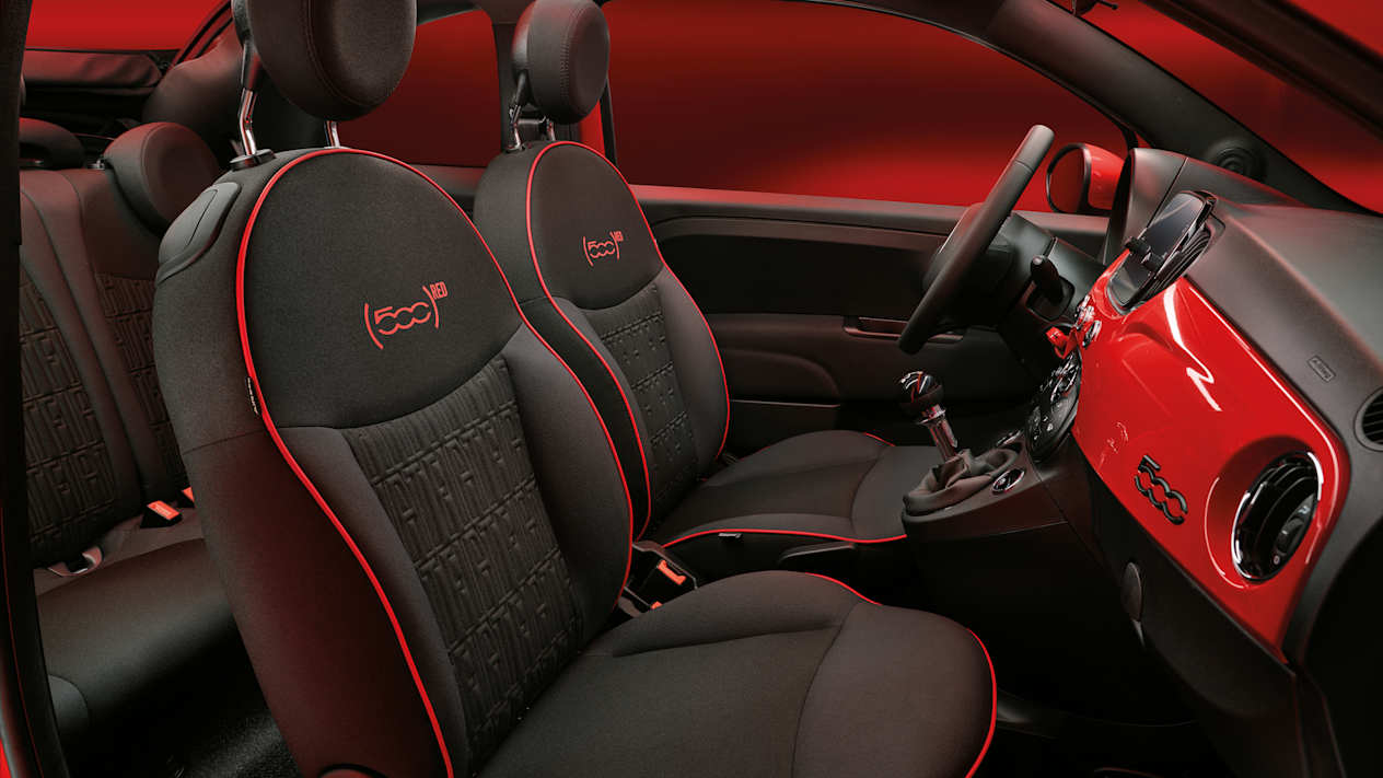 Fiat 500 Hybrid (RED) : intérieur et sièges