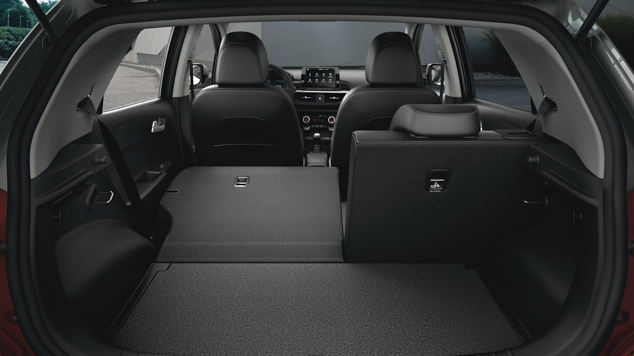 Kia Picanto 2024 : coffre avec banquette rabattue