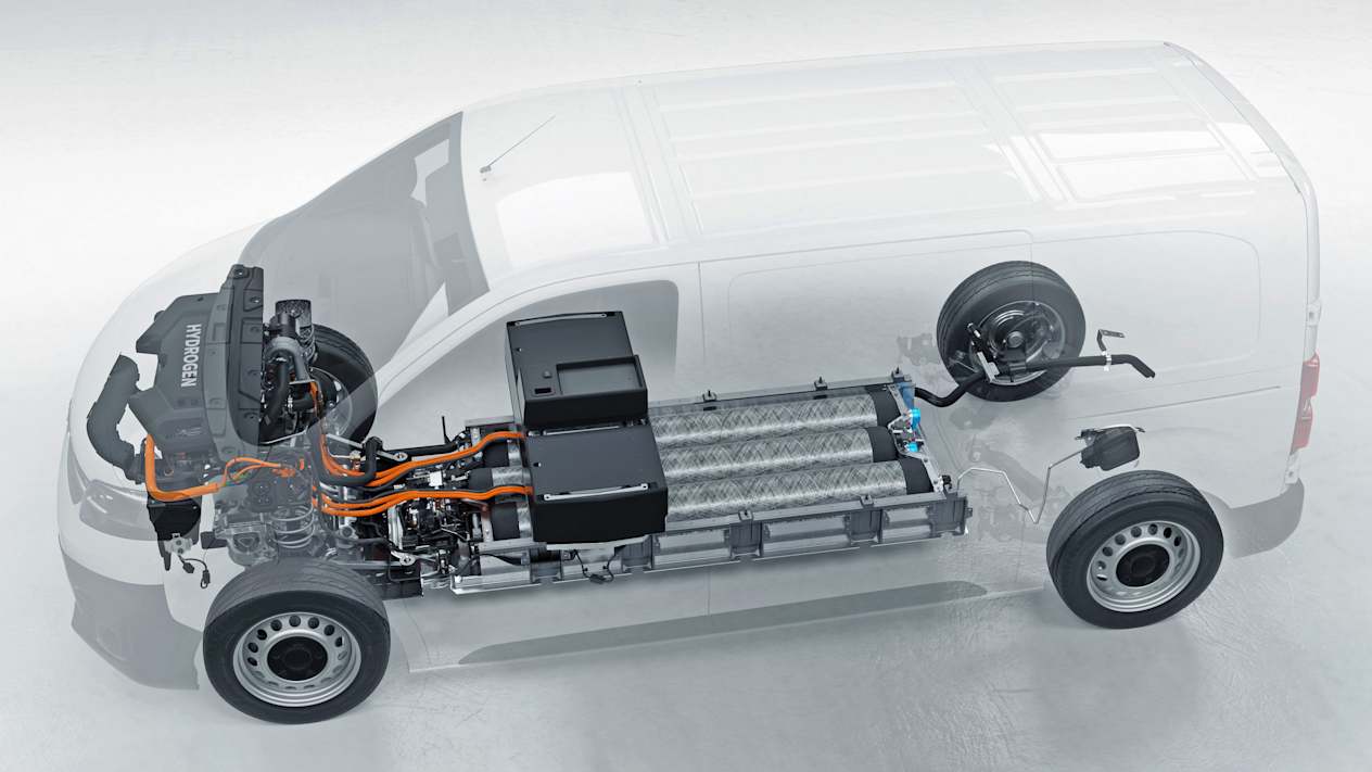 Opel Vivaro-e Hydrogen réservoirs d'hydrogène