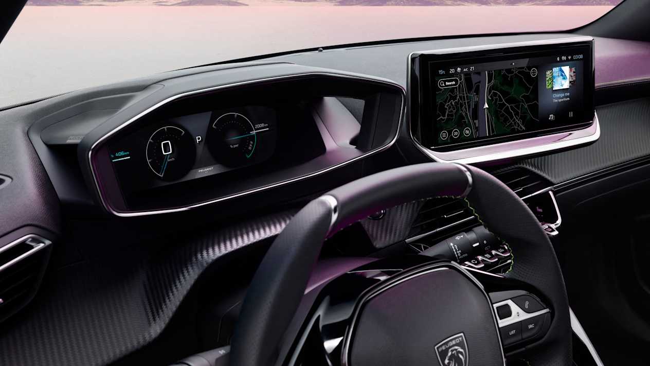 Peugeot 2008 2023 : détail écran compteurs