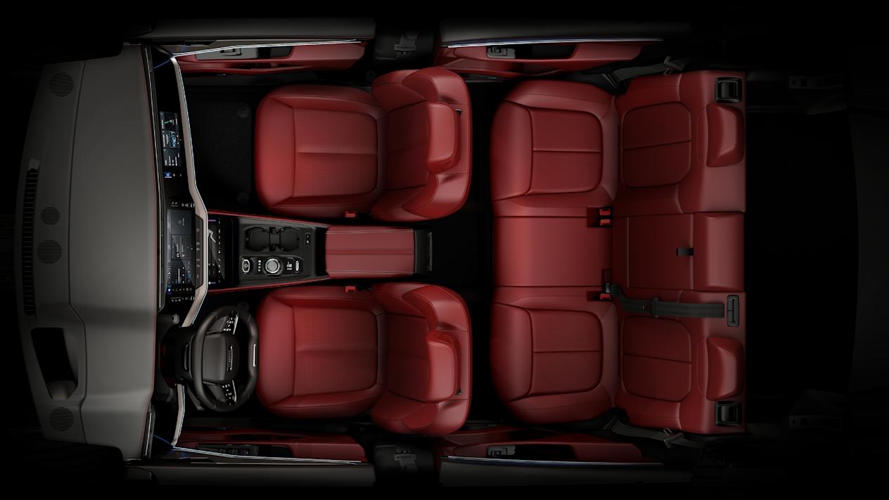Jeep Wagoneer S vue aérienne 3d habitacle