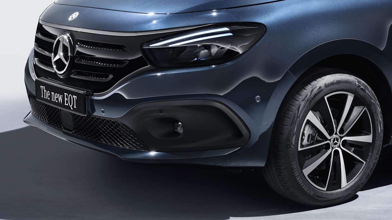 Mercedes EQT : phare et bouclier avant