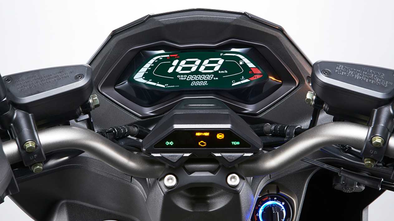 Kymco KRV 200 2024 : détail écran compteurs
