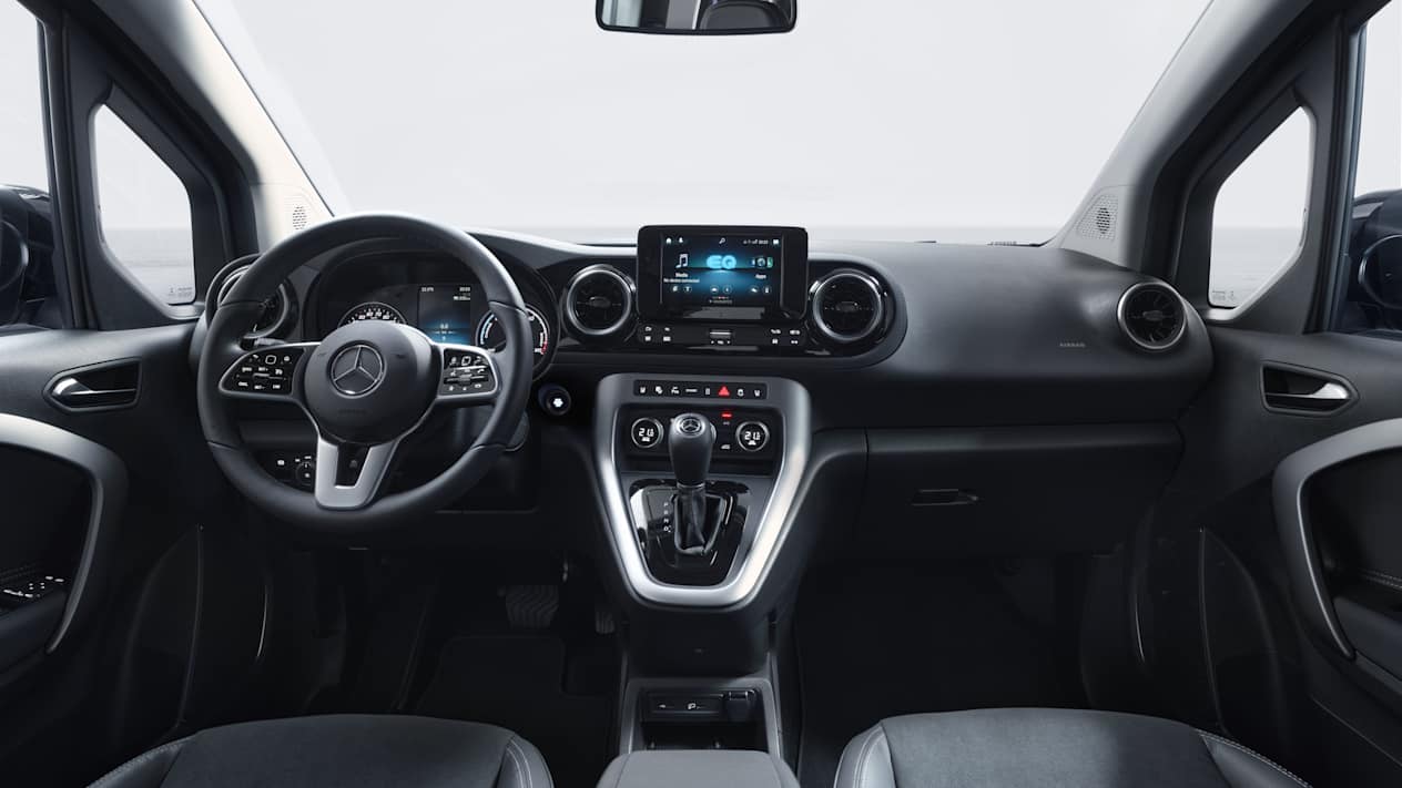 Mercedes EQT : intérieur de l'habitacle