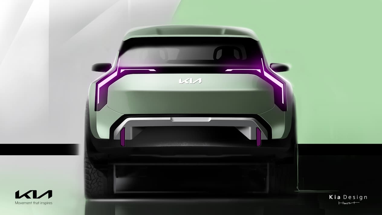Kia EV3 design revealed rear