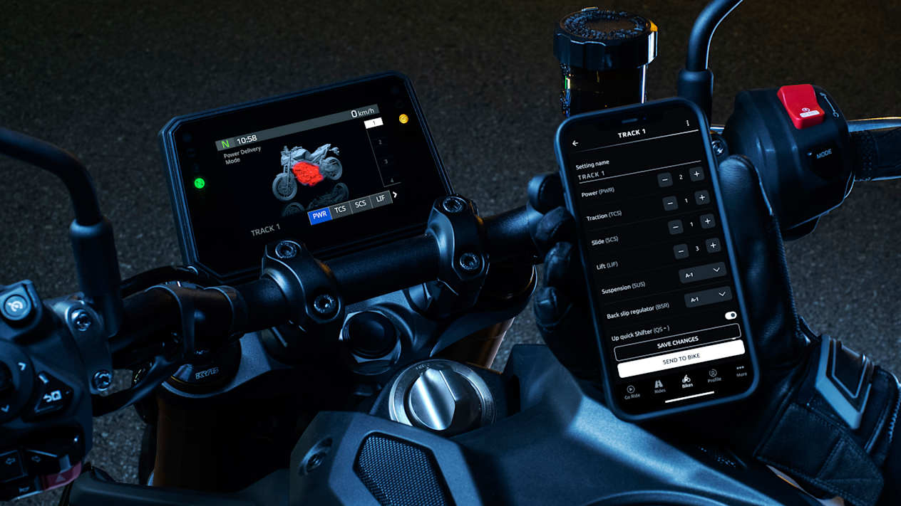 Yamaha MT-09 SP 2024 : application mobile