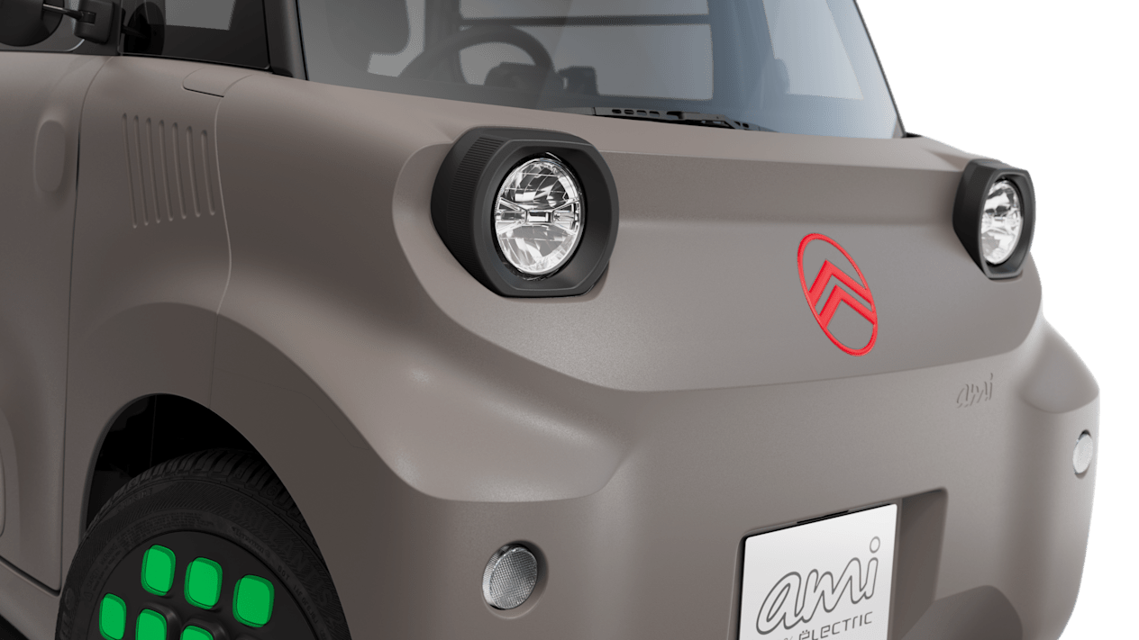 Citroën Ami Minty 2025 : détail phares avant