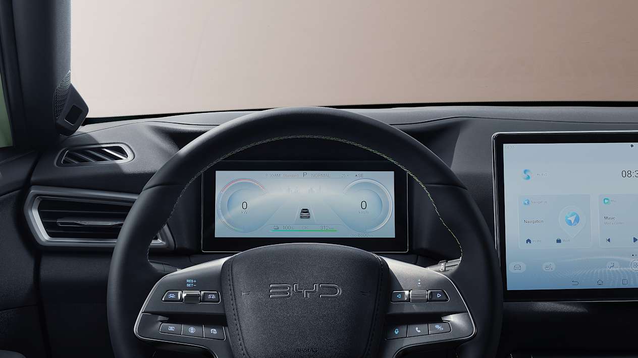 BYD Atto 2 2025 : détail écran compteurs