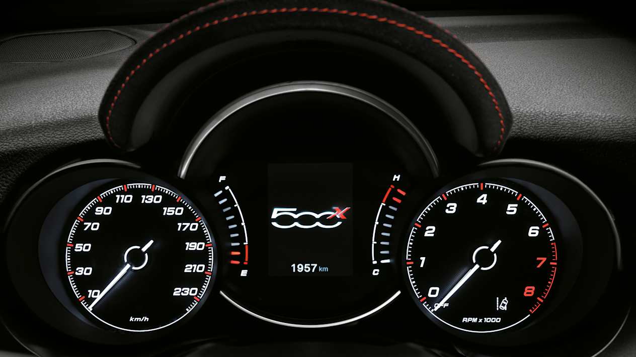 Fiat 500X compteurs