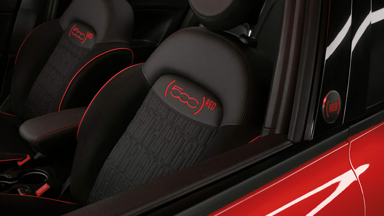 Fiat 500X Hybrid (RED) : sièges