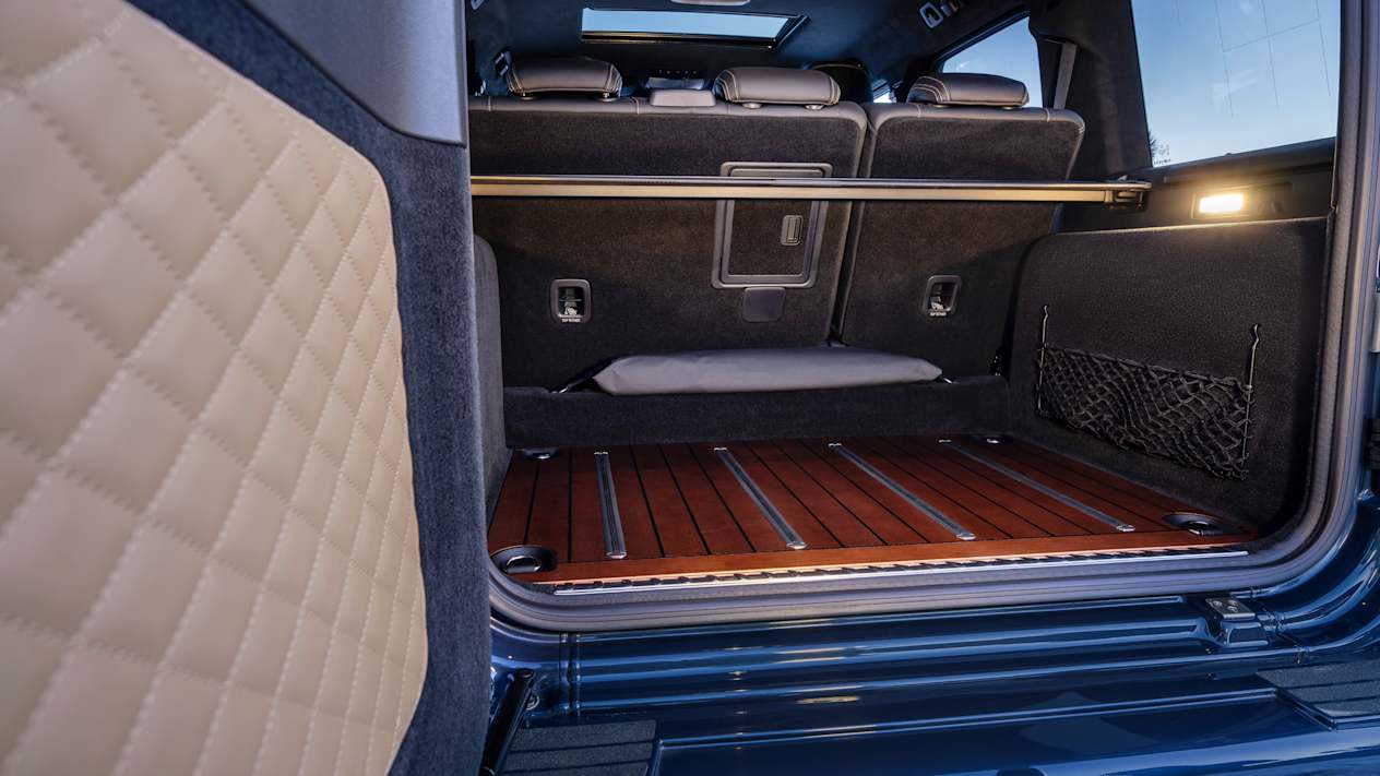 Mercedes Classe G 500 2024 : intérieur du coffre