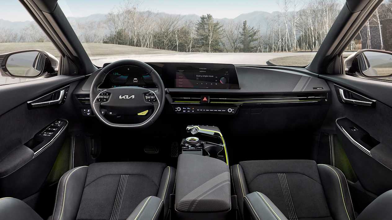 Kia EV6 : Intérieur de face