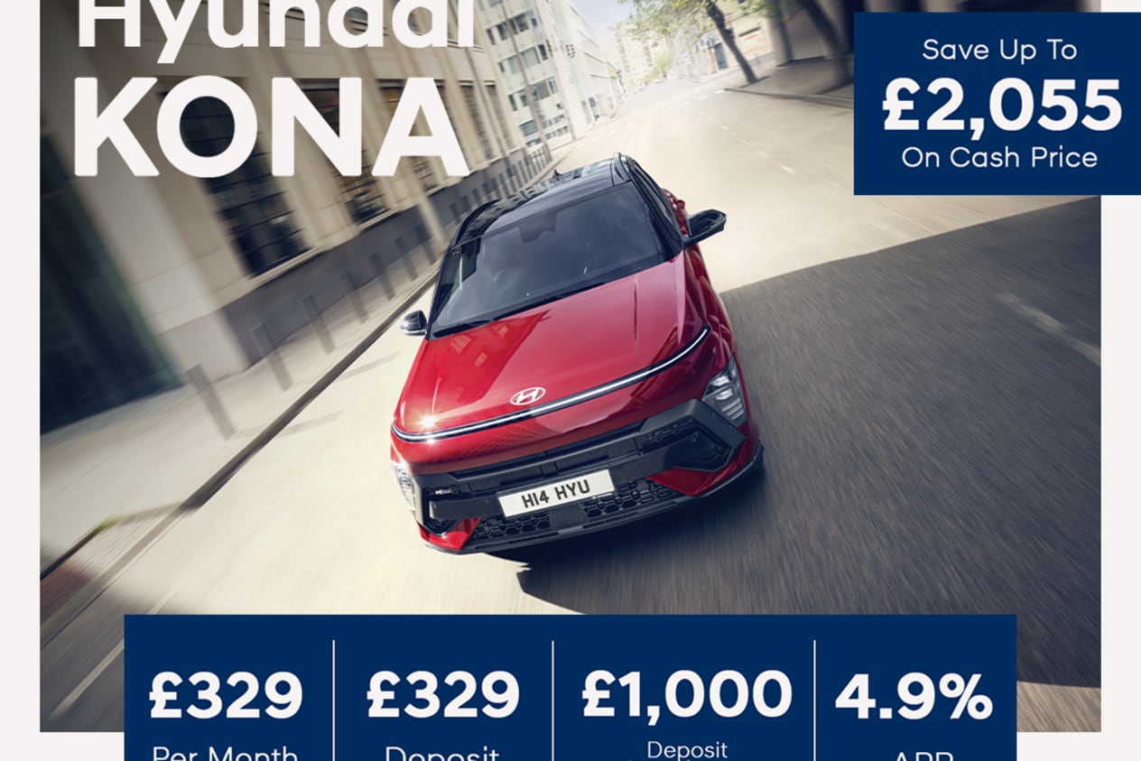 Low Deposit PCP: KONA Advance - £329 Per Month