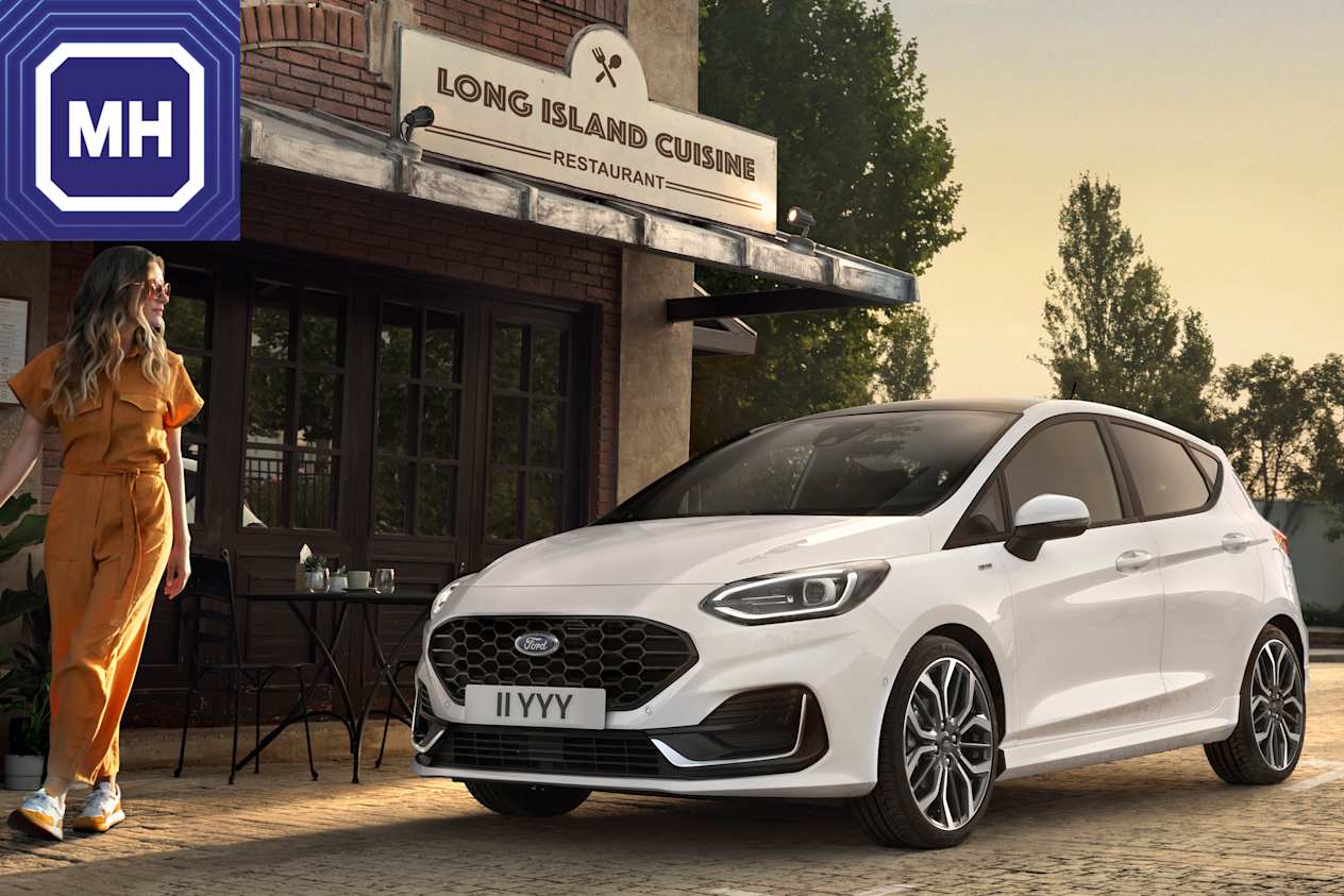 Image of a New Fiesta ST-Line in Frozen White