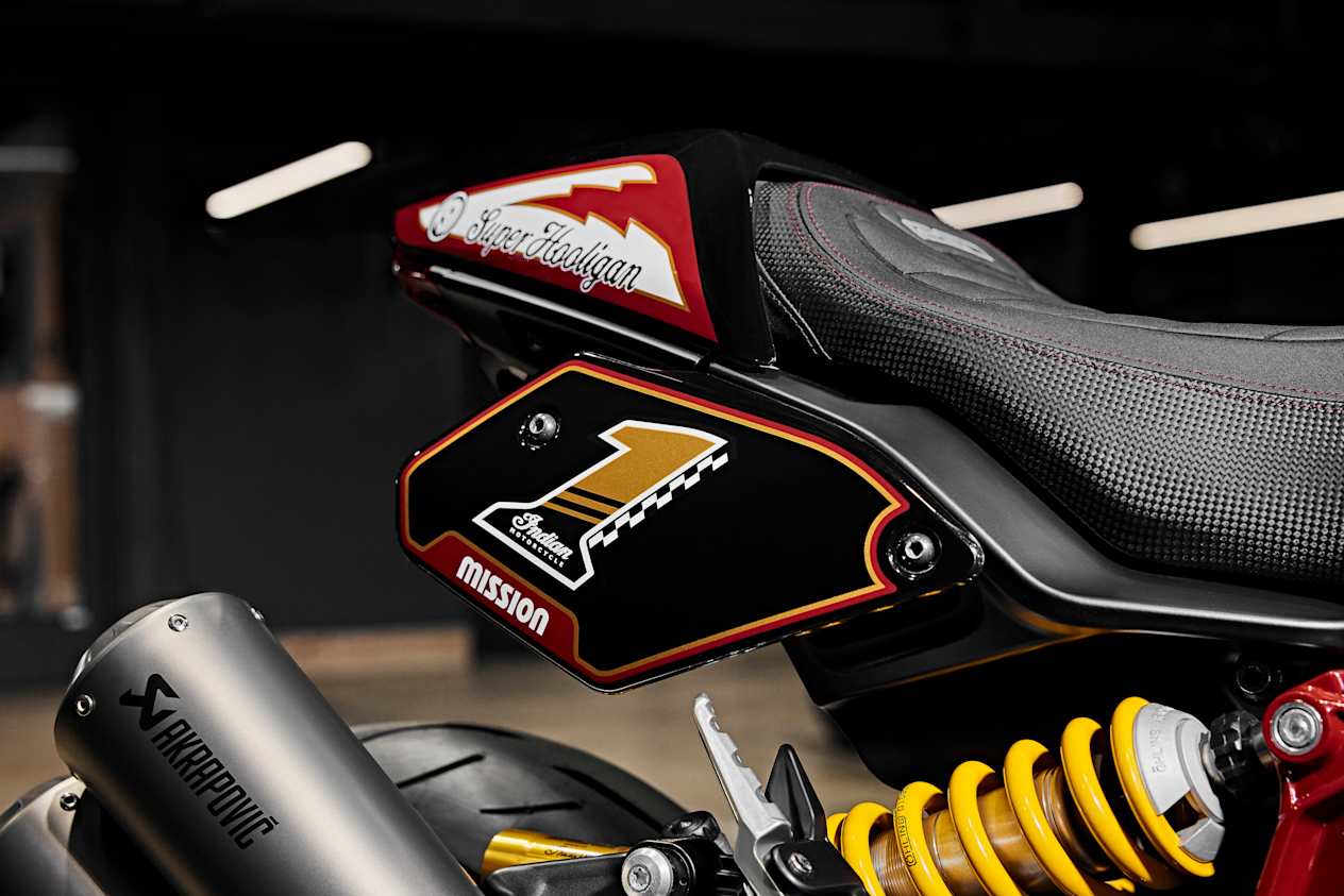 Indian FTR x RSD Super Hooligan 2024 : détail arrière