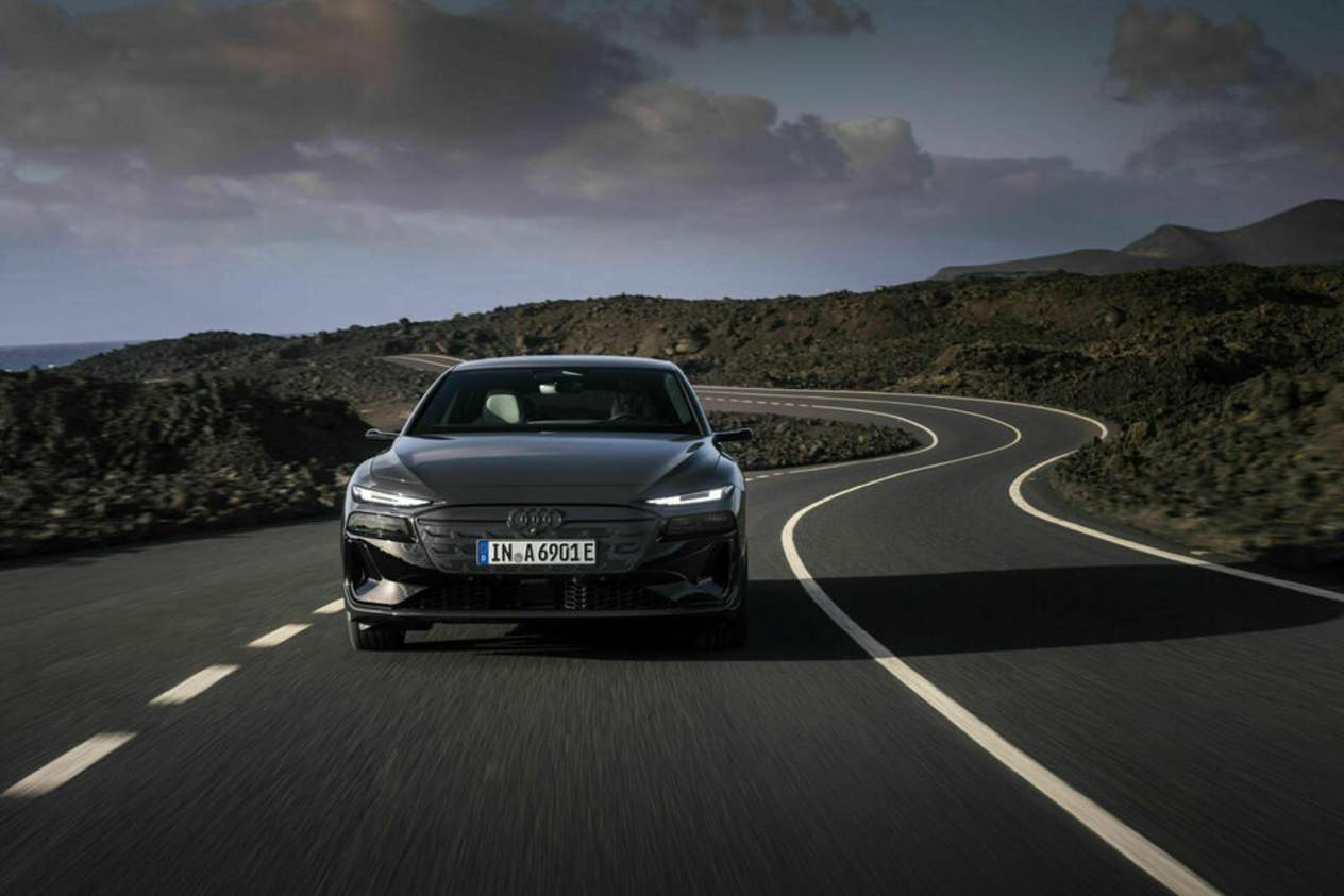 a6 avant e-tron front driving 