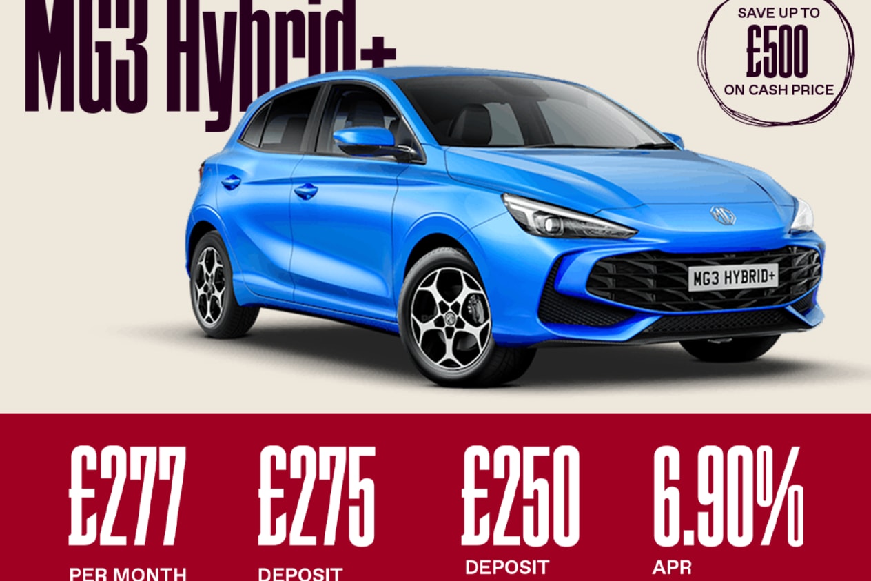 Low Deposit PCP: MG3 Hybrid+ SE Auto - £277 Per Month