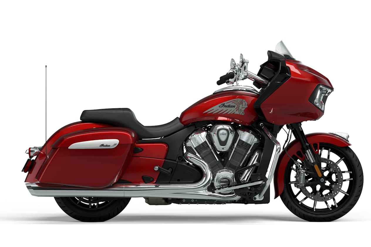 Indian Challenger Limited 2025 Sunset Red Metallic : profil droit