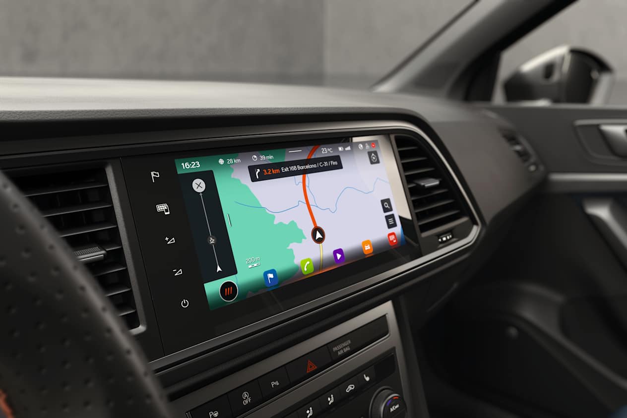 The CUPRA Ateca's 9.2" Infotainment screen, everything you need right at your fingertips