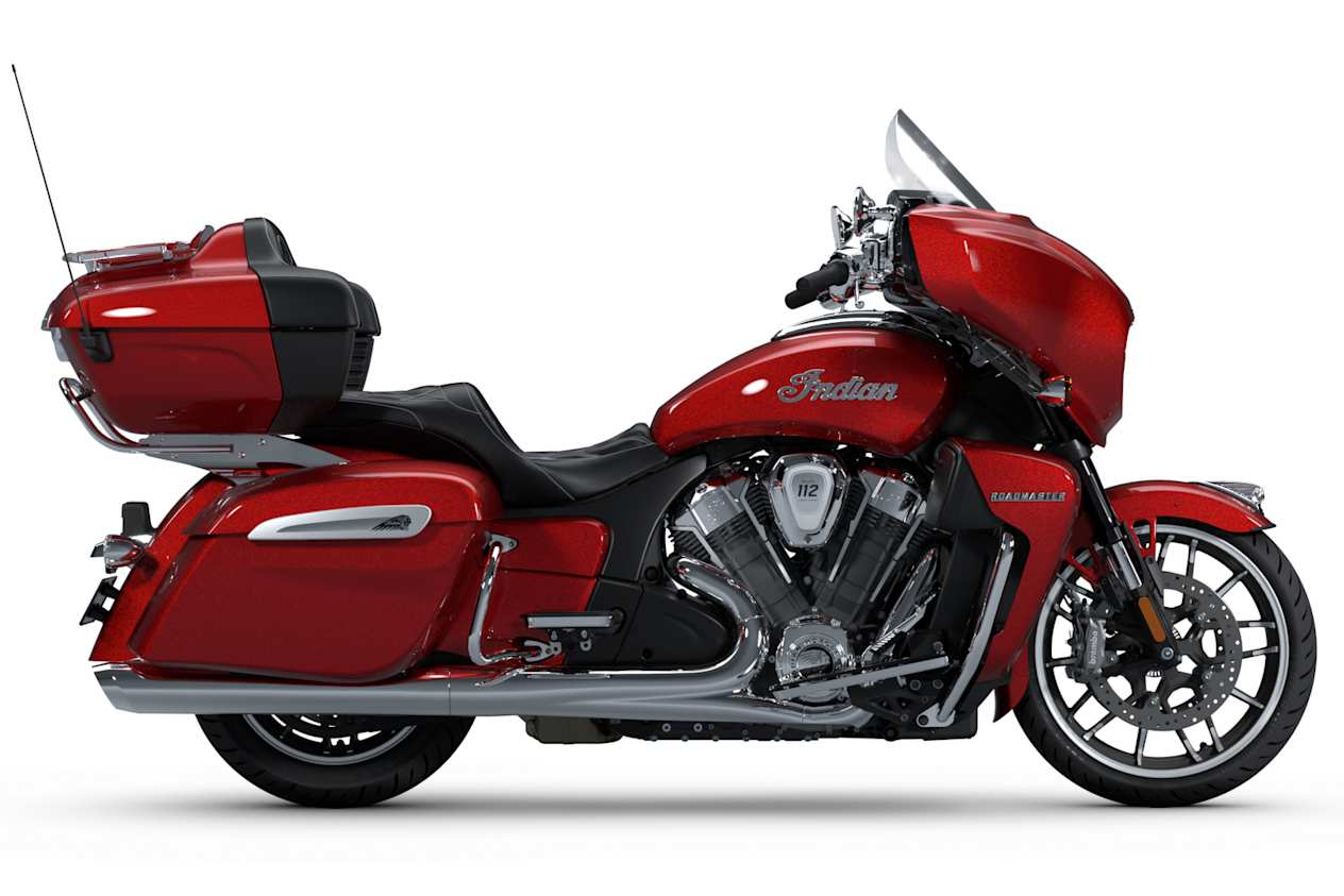 Indian Roadmaster Powerplus Limited 2025 Sunset Red Metallic : profil