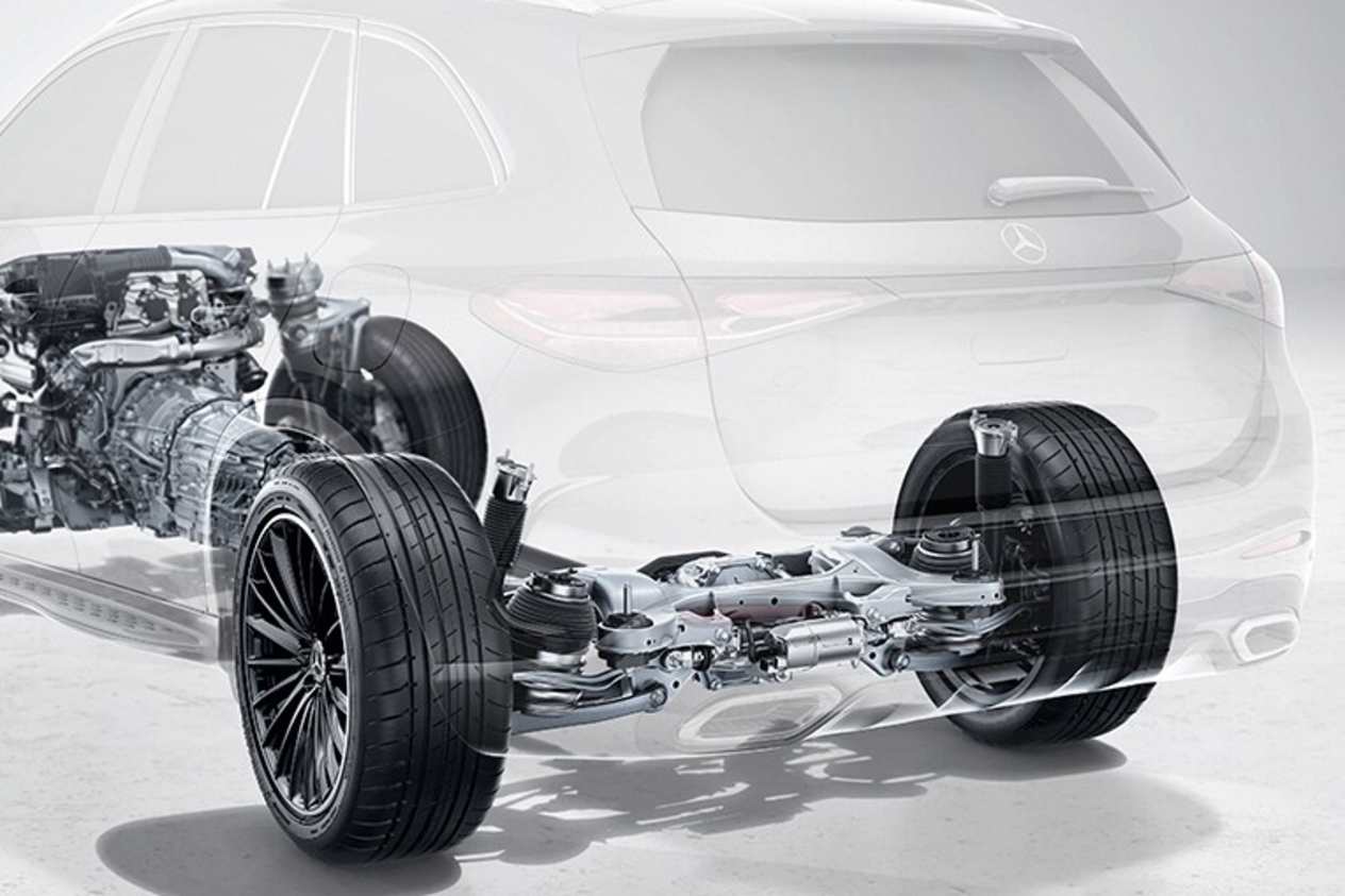 Mercedes GLC 2022 : suspension pneumatique
