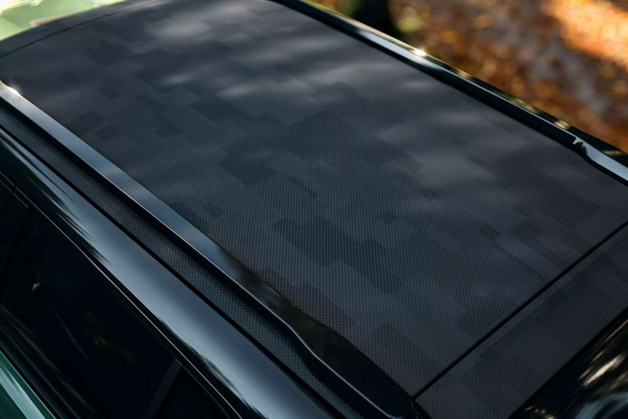 Renault 4 Savane 4x4 Concept roof decor in pixel-printed fabric