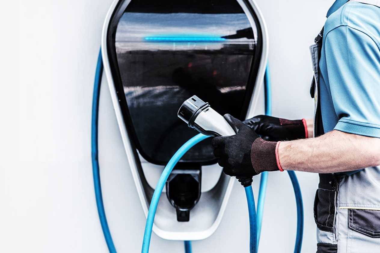 Charging point electric car