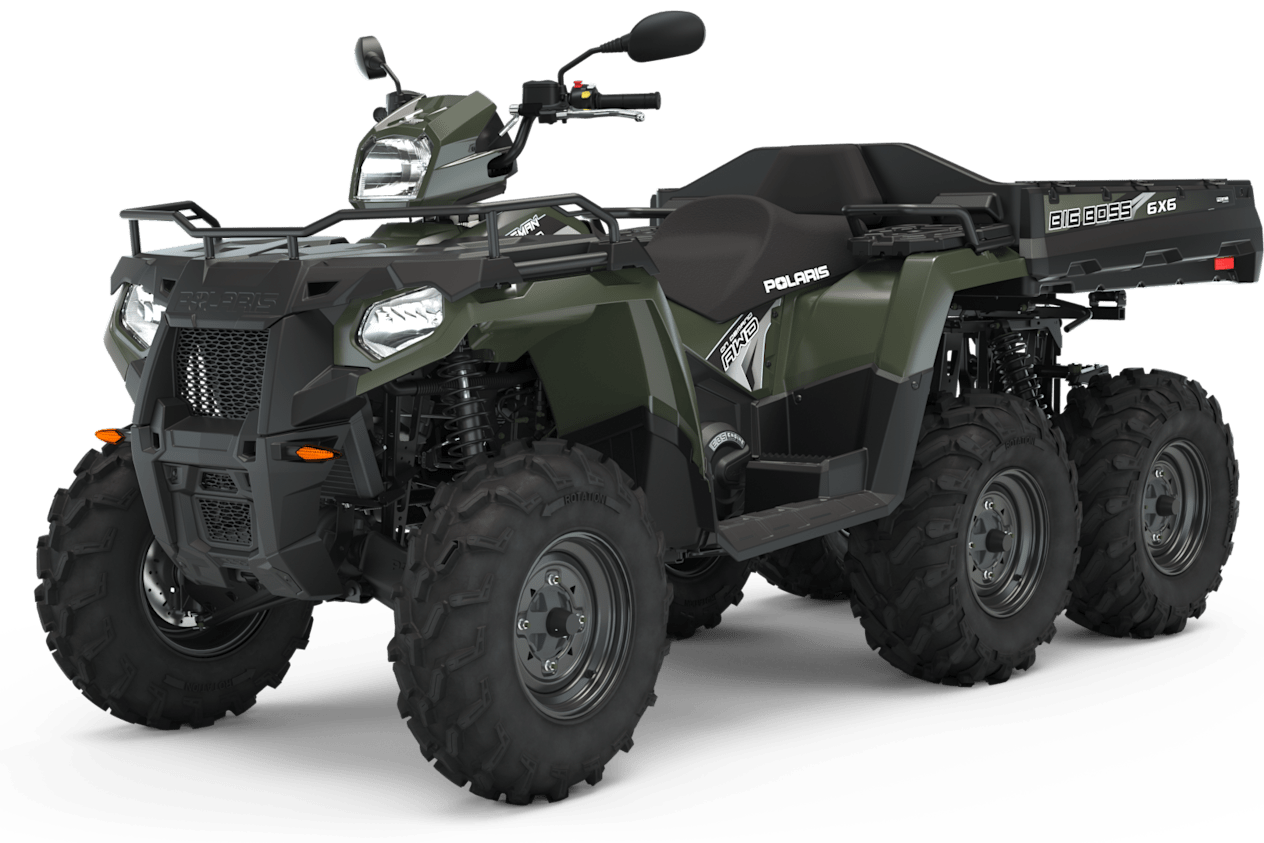 Polaris Sportsman 6x6 570 2023 : trois quarts avant