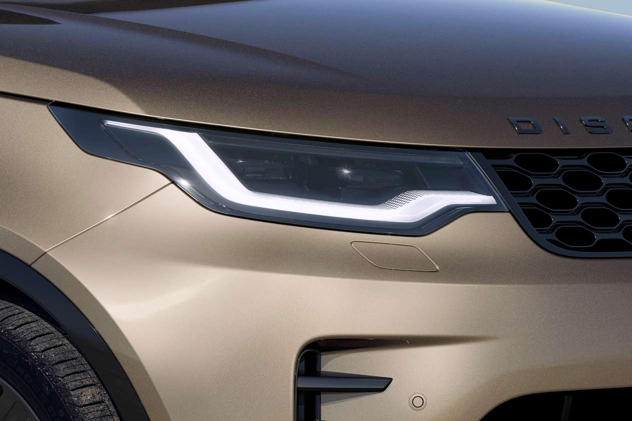 Discovery headlight close up