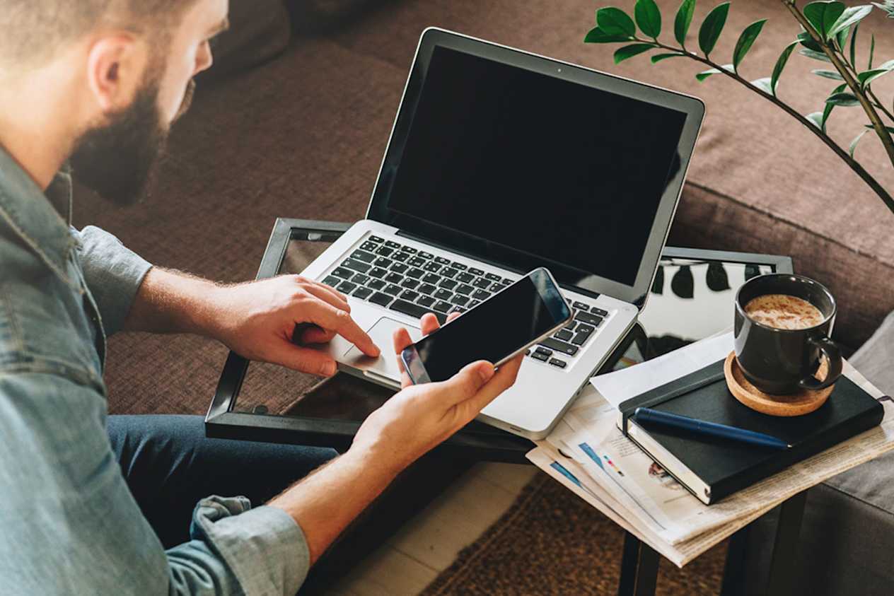 Man on laptop