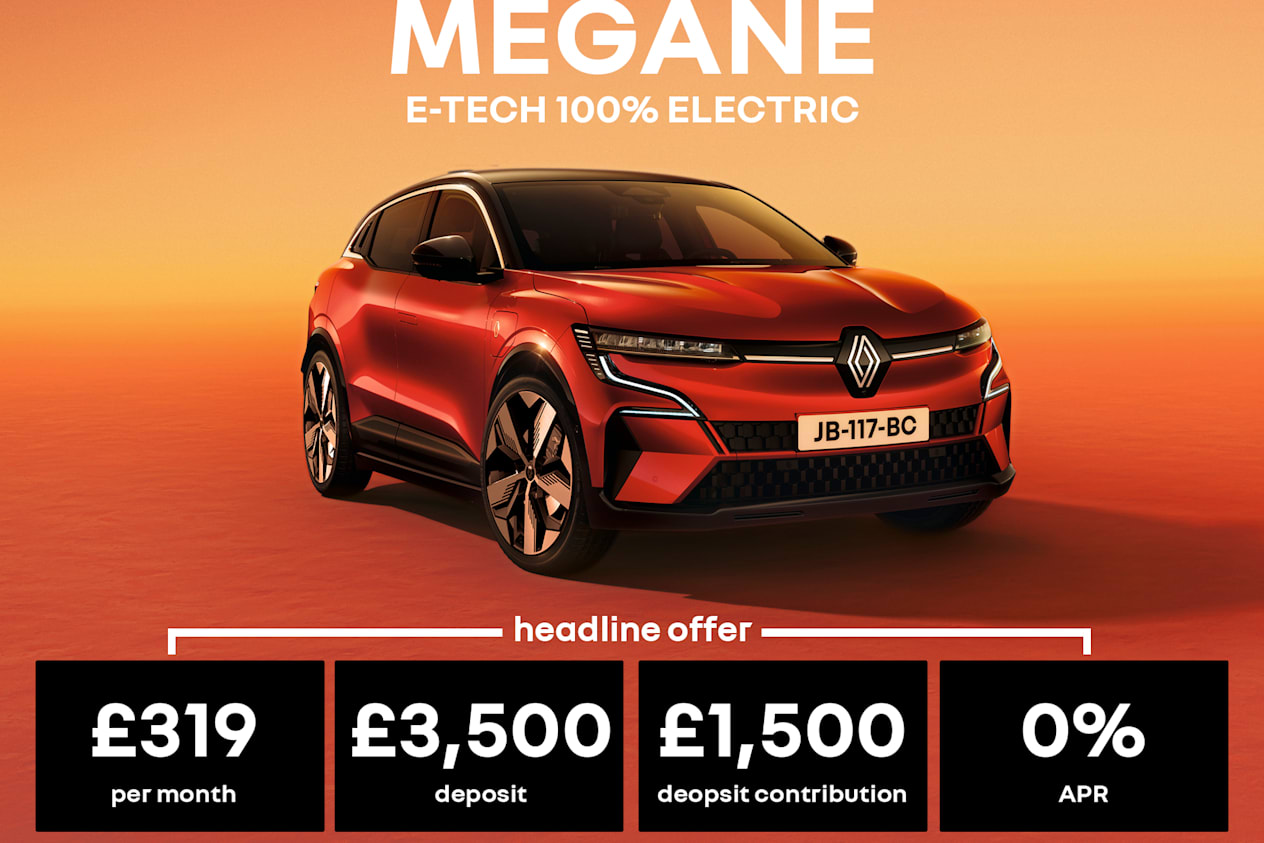 0% PCP: MEGANE E-TECH Electric Evolution - £319 Per Month