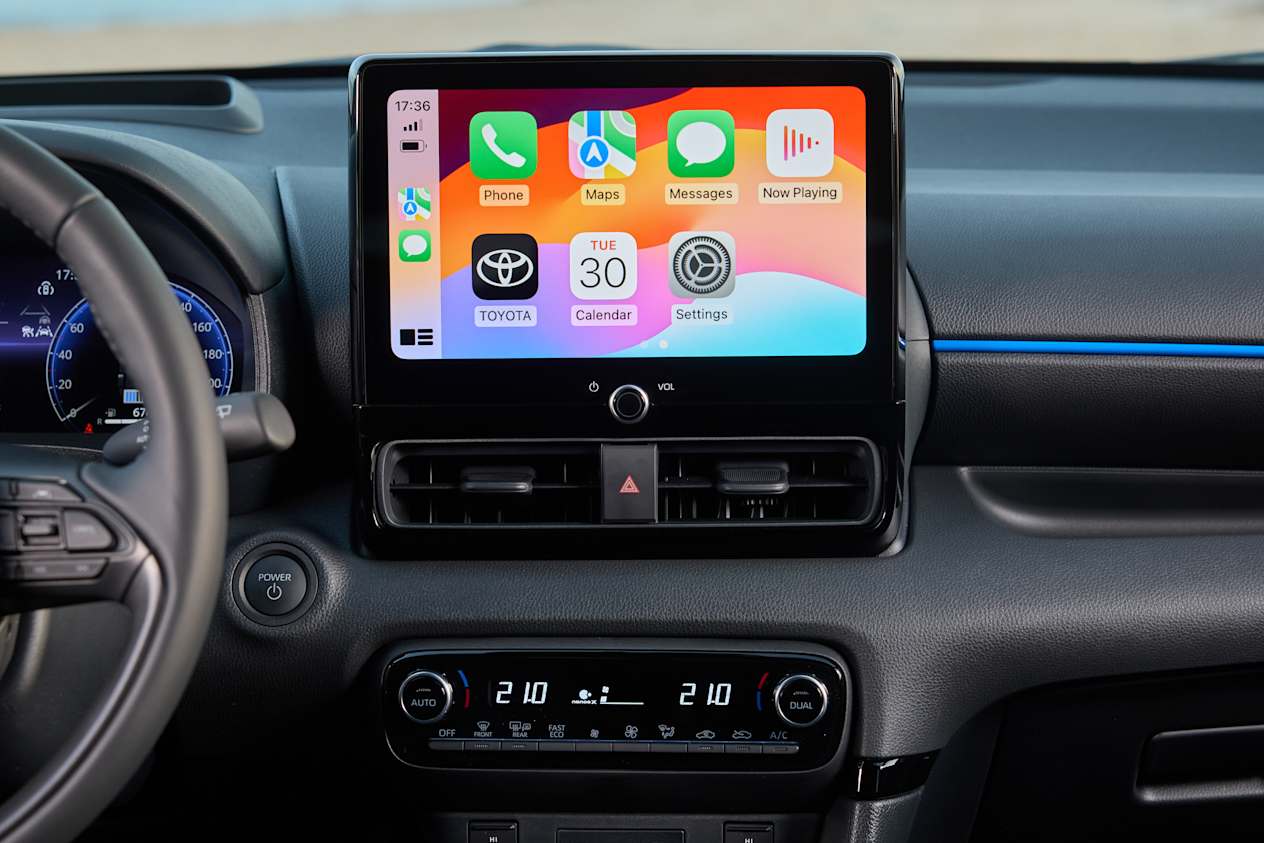 Toyota Yaris 2024 : détail écran tactile