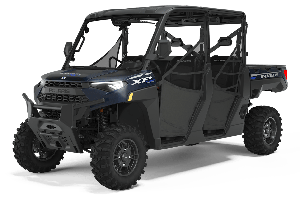 Polaris Ranger Crew XP 1000 2023 : half cab trois quarts avant