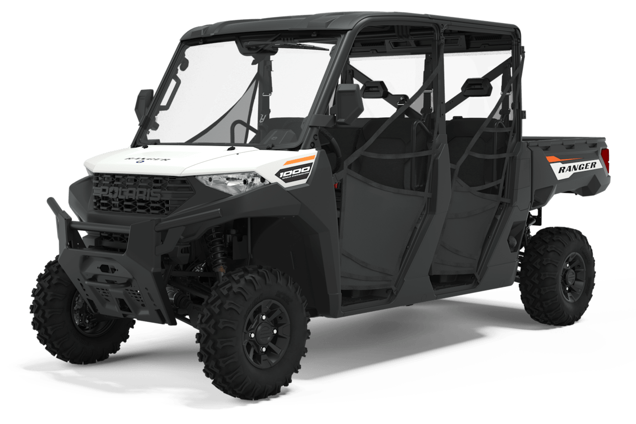Polaris Ranger Crew 1000 2023 : half cab trois quarts avant