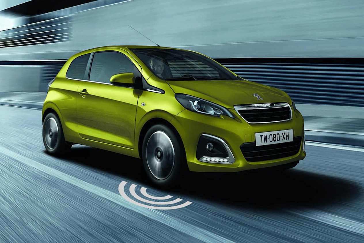 peugeot 108 franchissment ligne