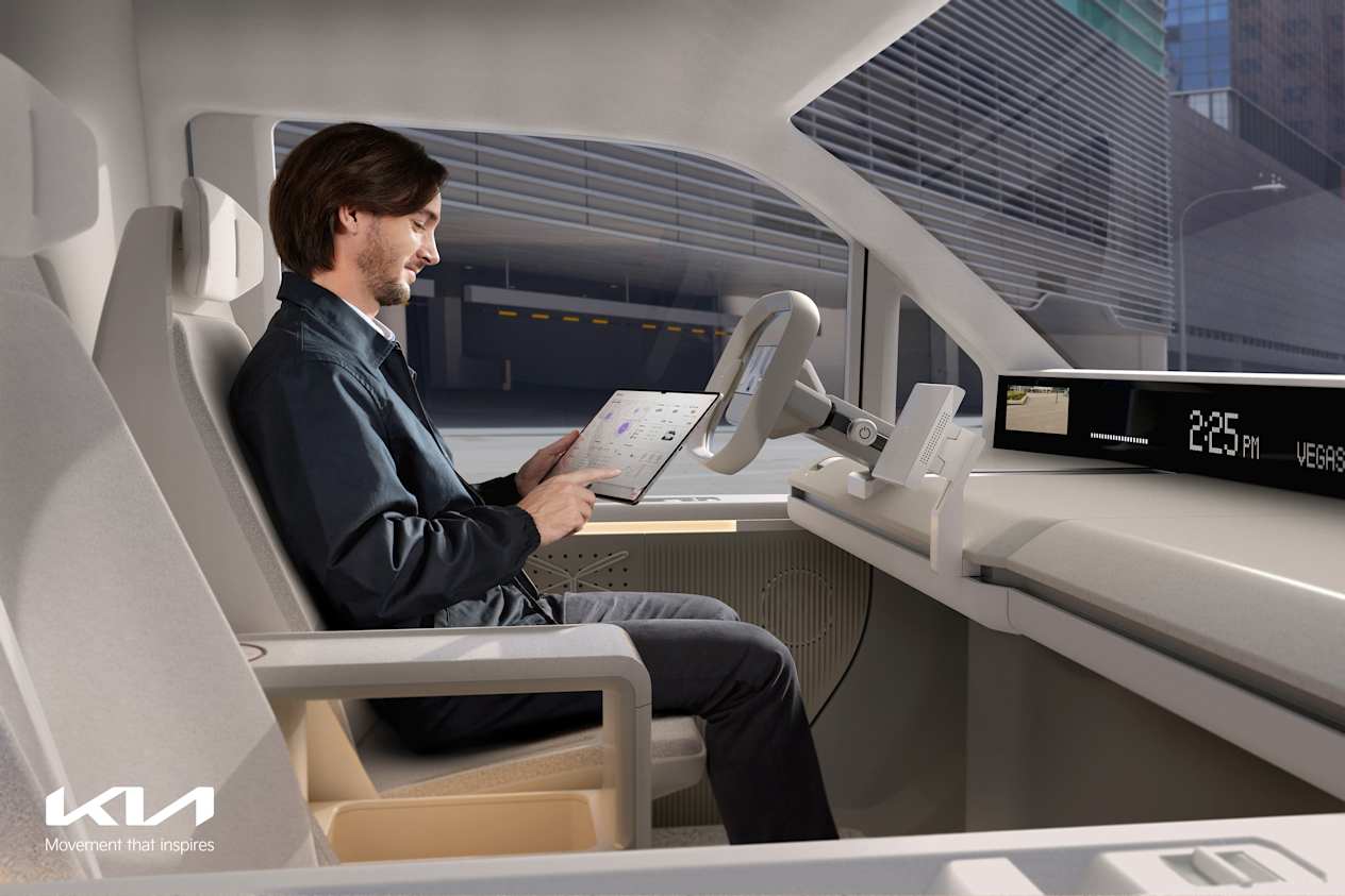 Kia Launches Beyond Vehicle platform models PBV5 interior design